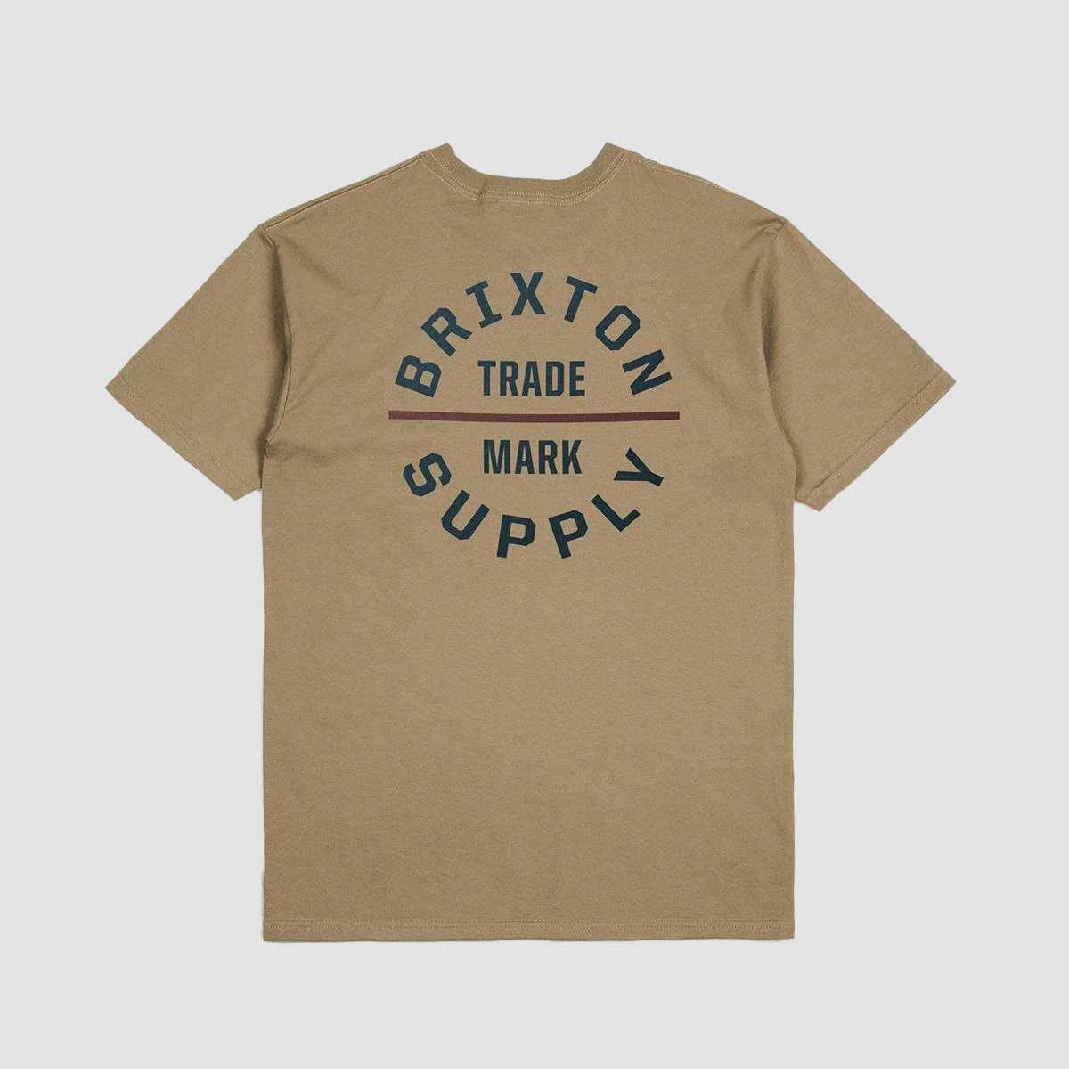 Brixton Oath V T-Shirt Tiger's Eye/Navy/Mahogany