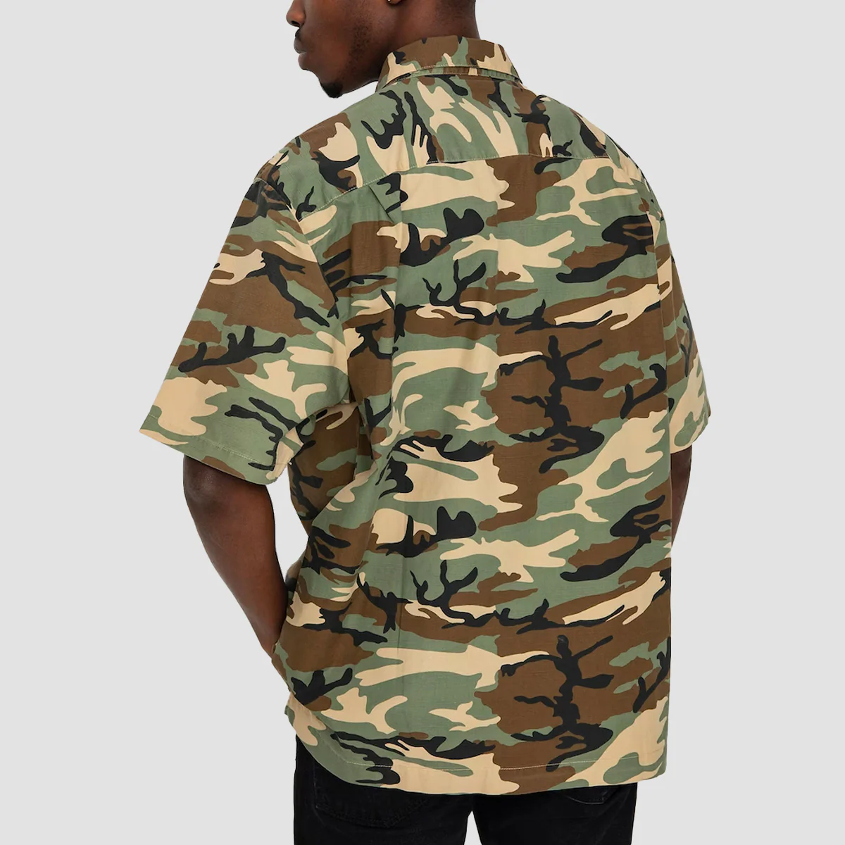 Brixton Surplus Short Sleeve Shirt Camo Surplus - Image 2
