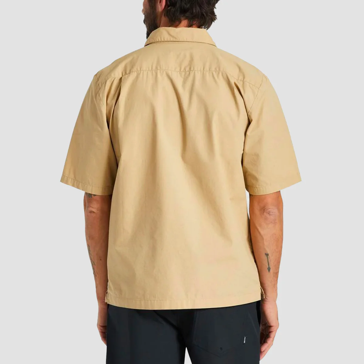 Brixton Surplus Short Sleeve Shirt Sand - Image 2