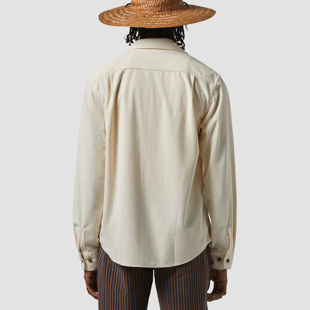 Brixton The Field Corduroy Overshirt Whitecap - Image 2