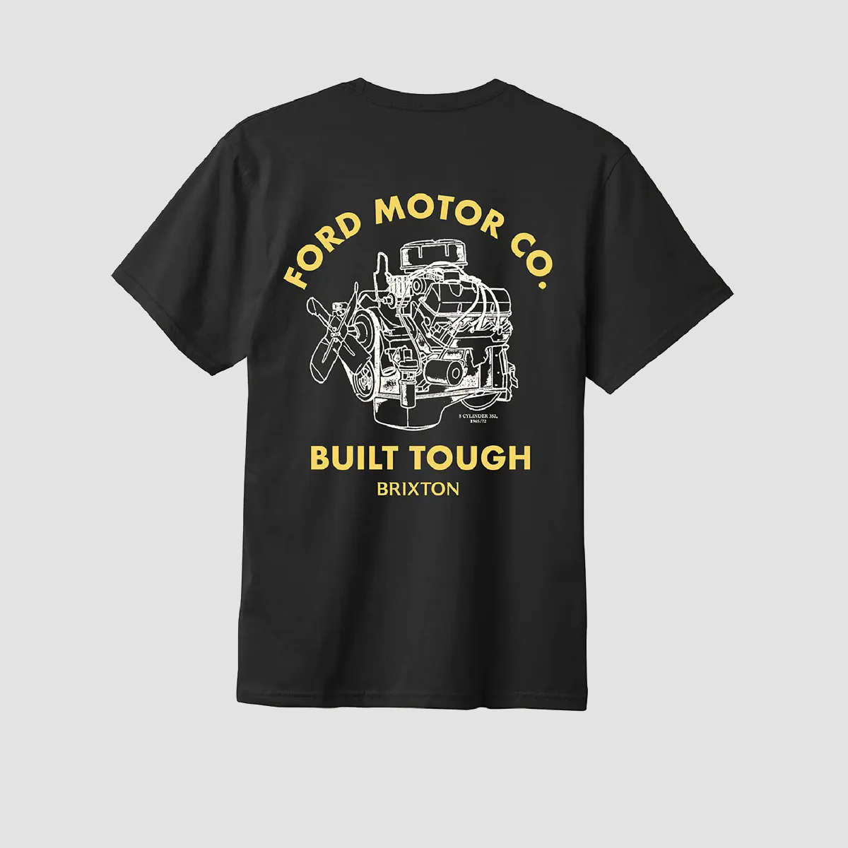 Brixton X Ford Built Tough T-Shirt Burnt Rubber