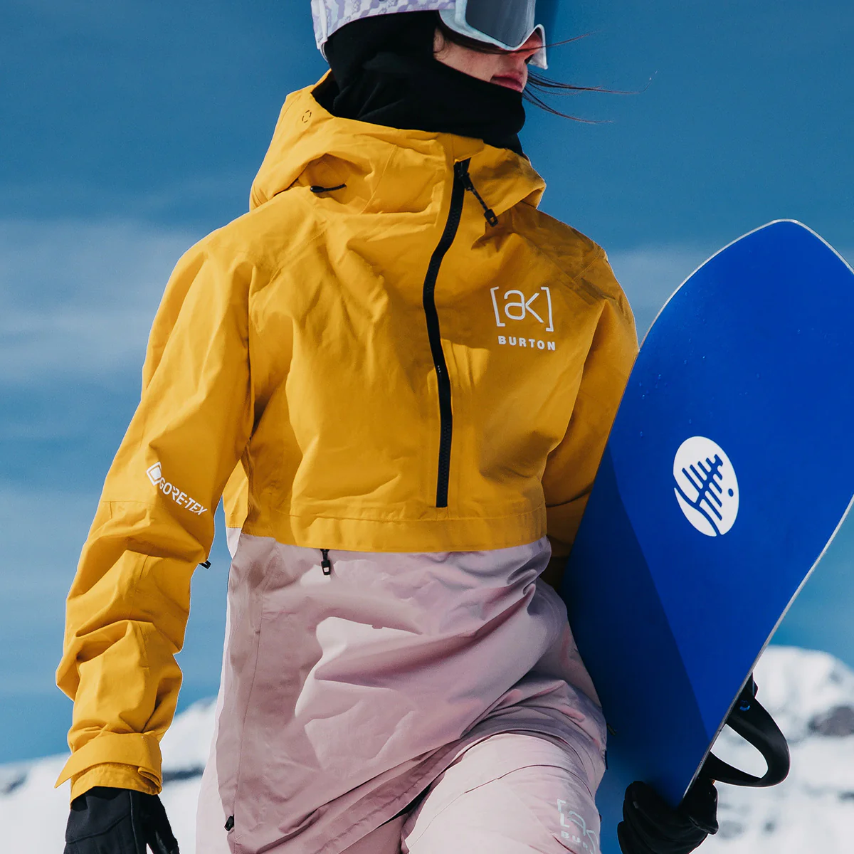 Burton [ak] Kimmy GORE-TEX 2L Pullover Snow Jacket Goldenrod/Shadow Pink - Womens - Image 6