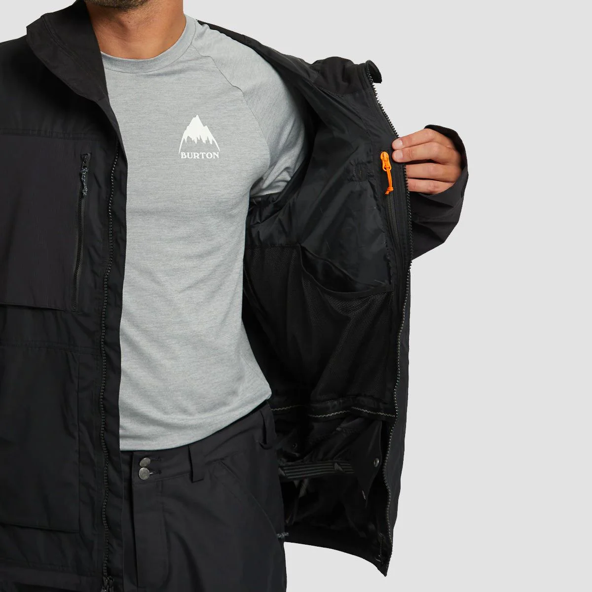 Burton Frostner 2L Snow Jacket True Black - Image 2