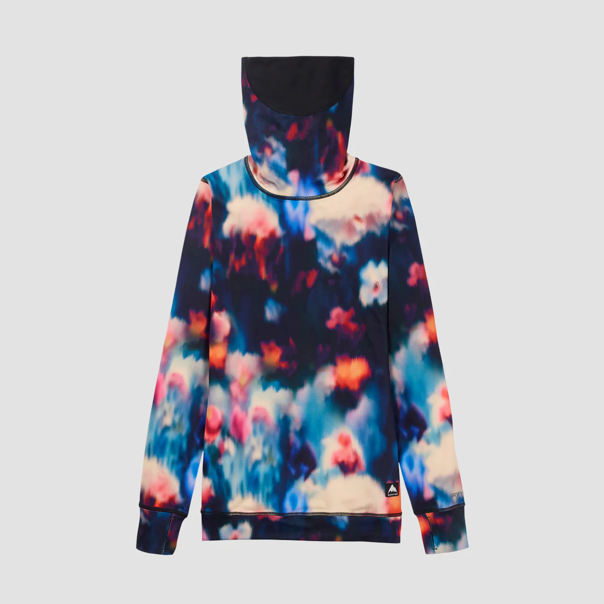 Burton Midweight Base Layer Long Neck Longsleeve T-Shirt Floral Blur - Womens - Image 3