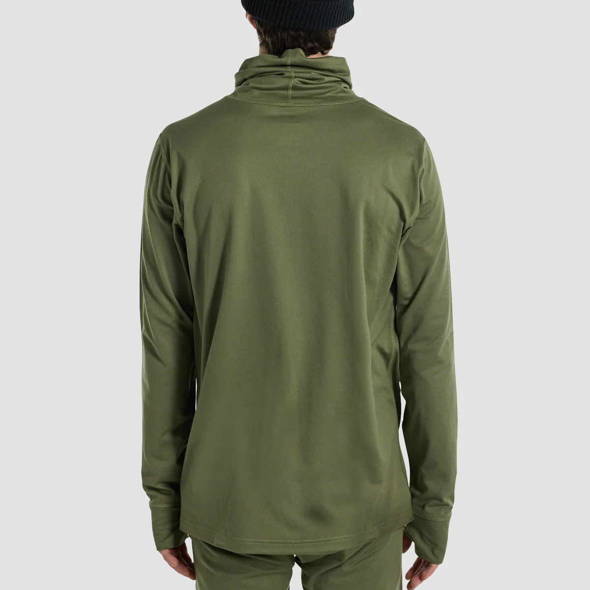 Burton Midweight Base Layer Long Neck T-Shirt Forest Moss - Image 2