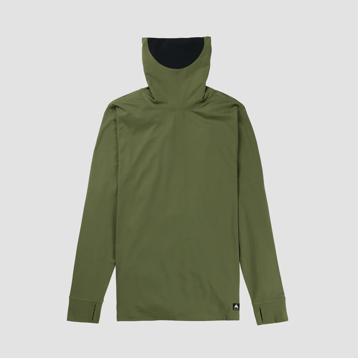 Burton Midweight Base Layer Long Neck T-Shirt Forest Moss - Image 3