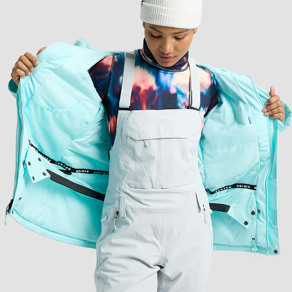 Burton Reserve 2L Insulated Stretch Slim Snow Jacket Light Teal - Womens - Image 3
