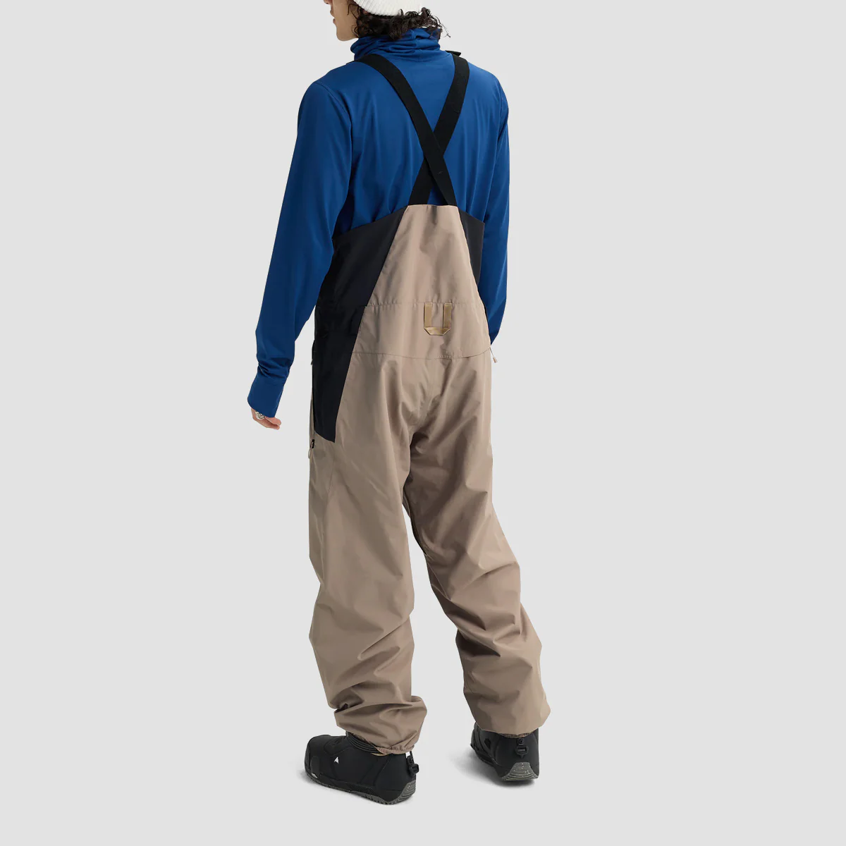 Burton Reserve 2L Relaxed Snow Bib Pants Summit Taupe/True Black - Image 2