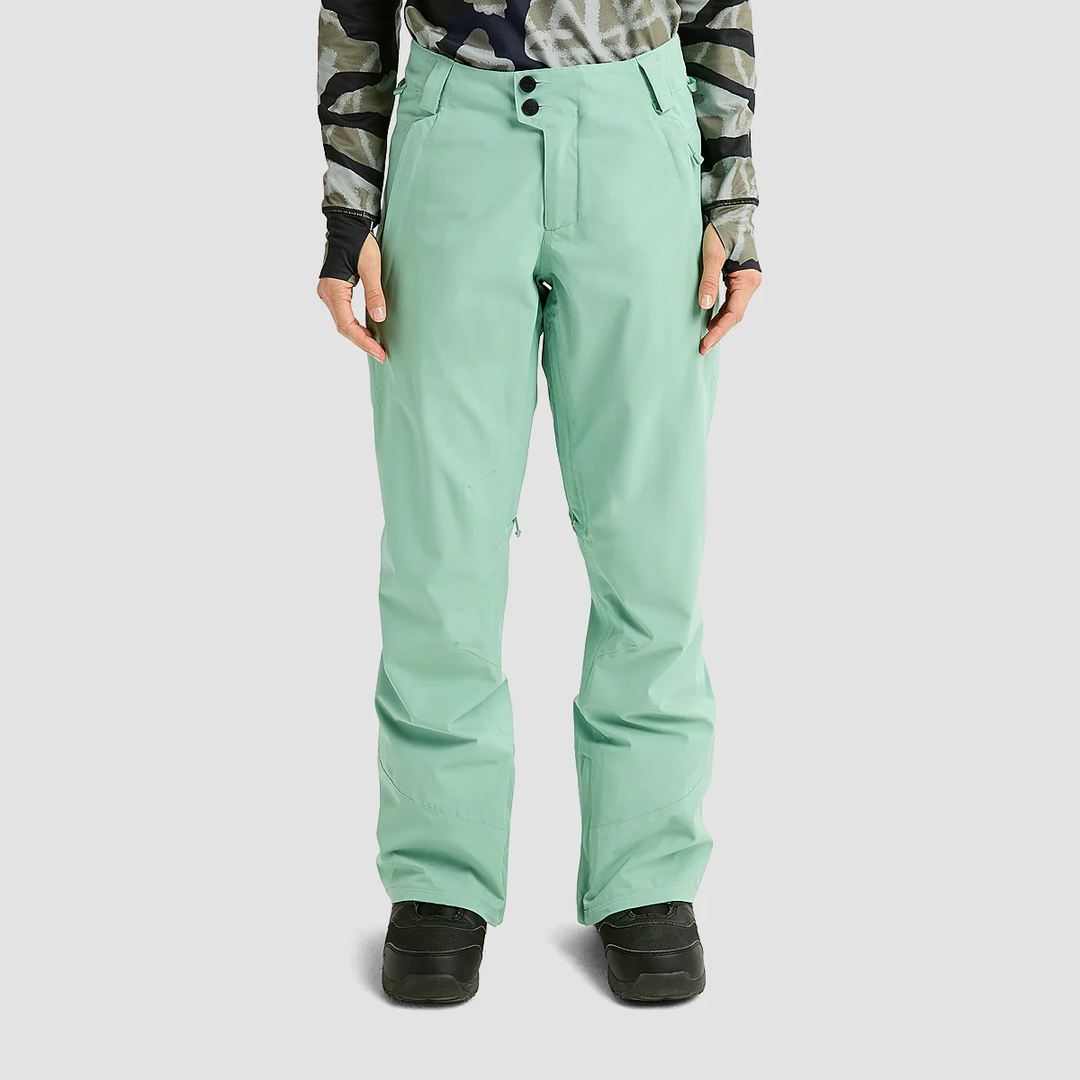 Burton Reserve 2L Stretch Slim Snow Pants Soft Sage - Womens - Image 2