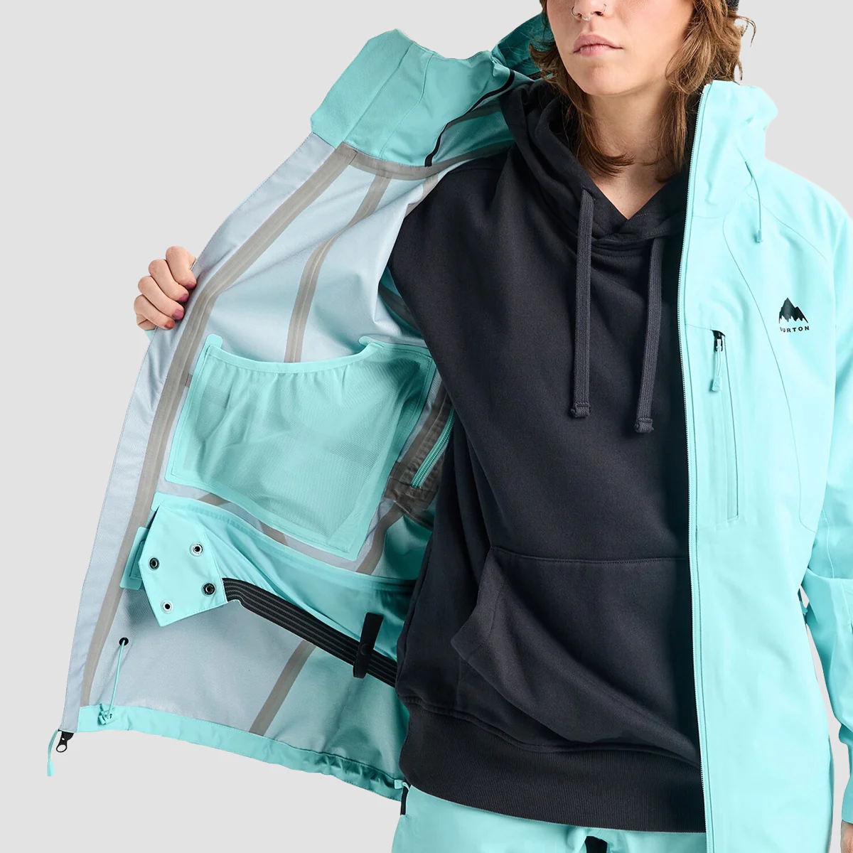 Burton Reserve 3L Snow Jacket Light Teal - Womens - Image 4