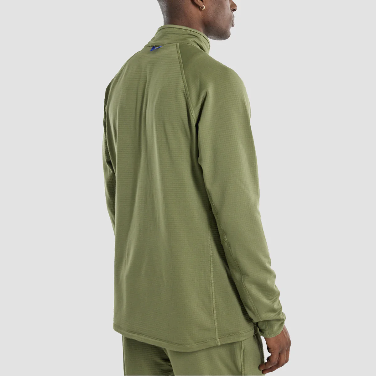 Burton Stockrun Grid Half-Zip Fleece Forest Moss - Image 2