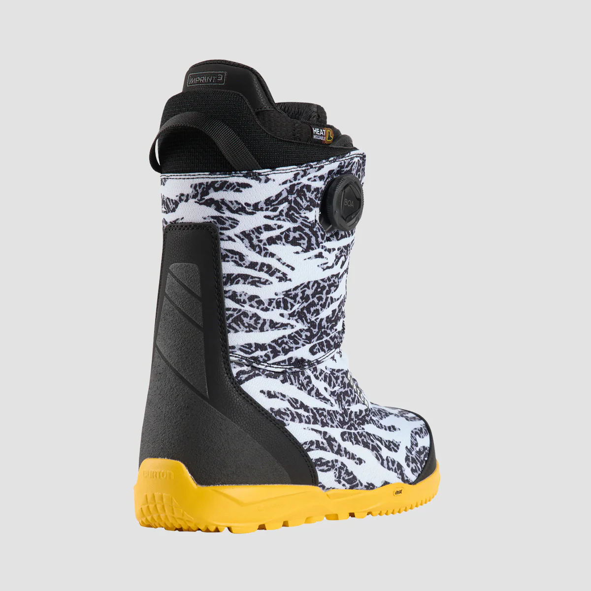 Burton Swath BOA Snowboard Boots Zebra/Goldenrod - Image 2