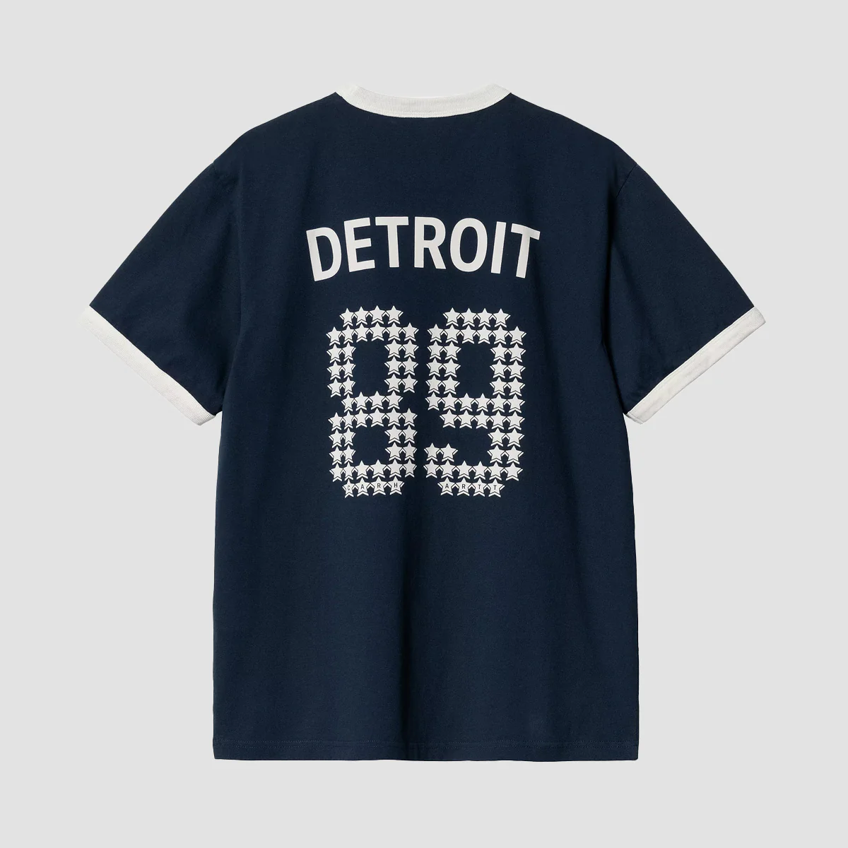 Carhartt WIP 89 Ringer T-Shirt Ink/Wax Heavy Enzyme Wash - Image 2