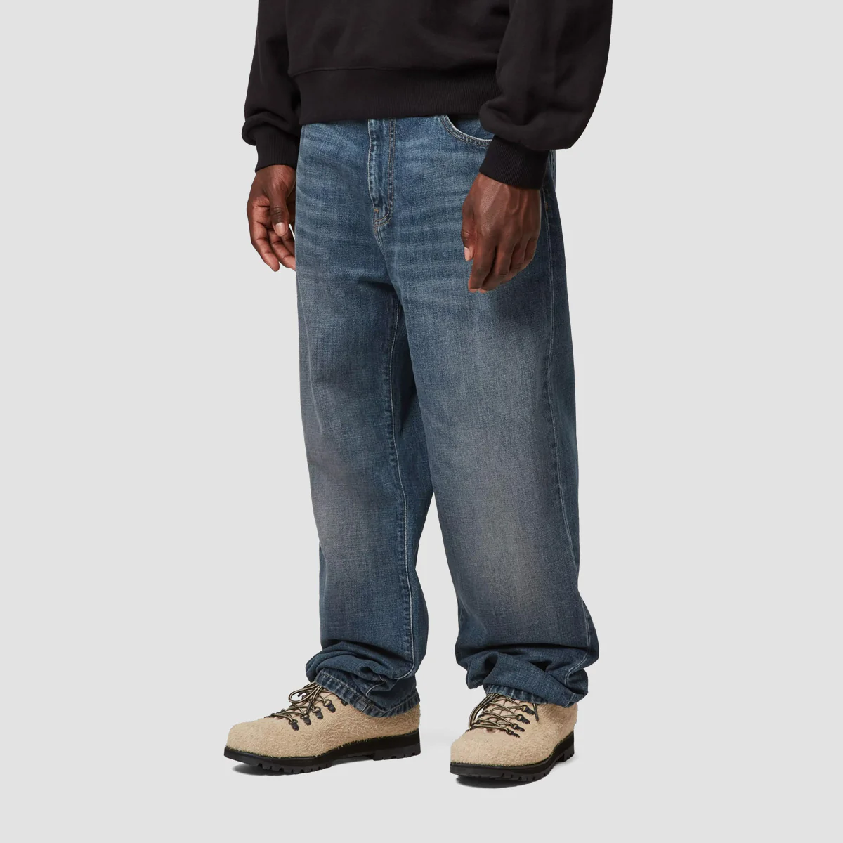Carhartt WIP Aaron Jeans Blue Dark Used Wash