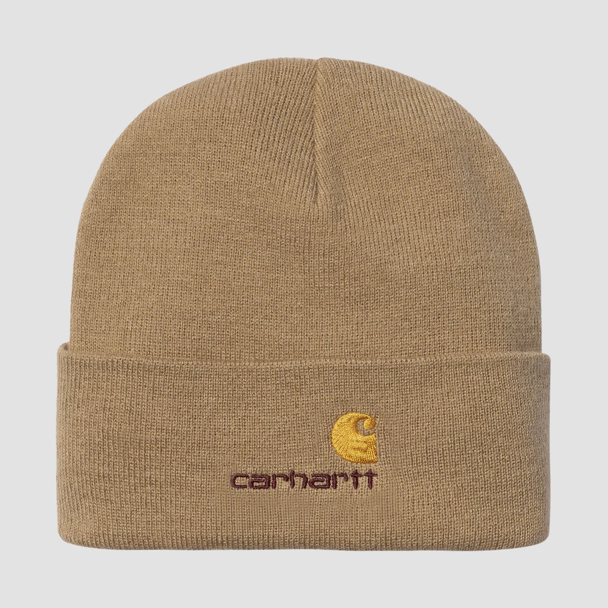 Carhartt WIP American Script Beanie Peanut