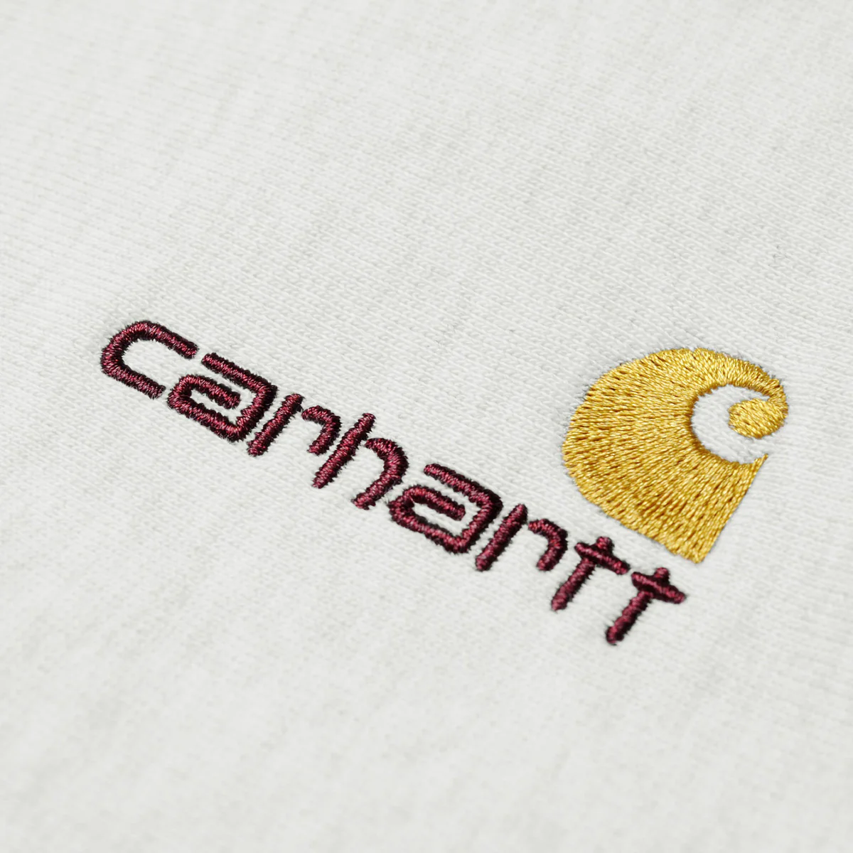 Carhartt WIP American Script Crew Sweat Ash Heather - Image 2