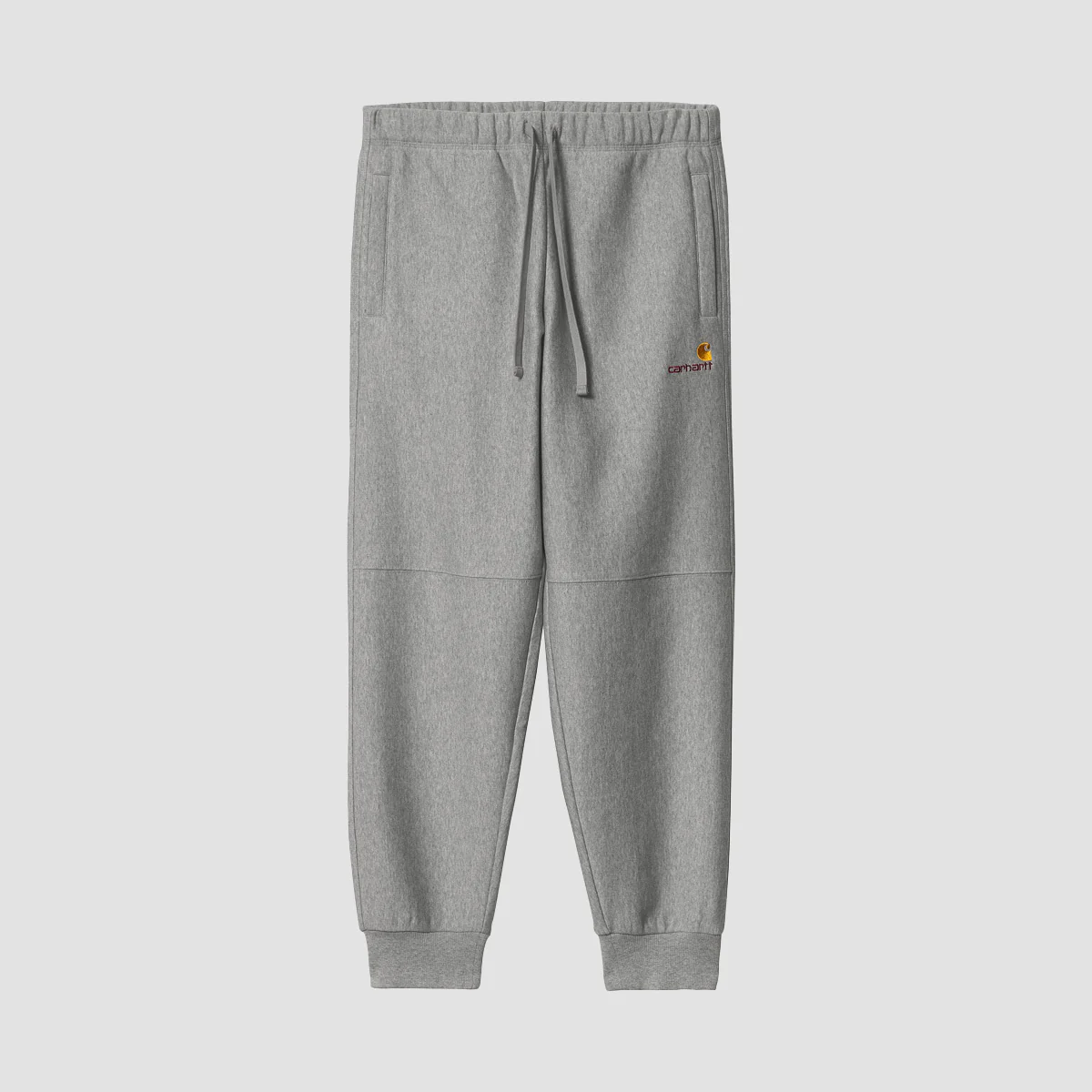 Carhartt WIP American Script Jogging Pants Grey Heather - Image 2
