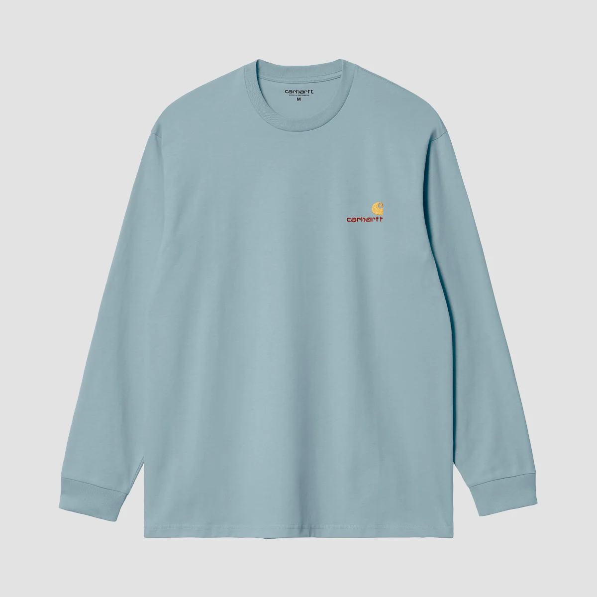 Carhartt WIP American Script Longsleeve T-Shirt Frosted Blue