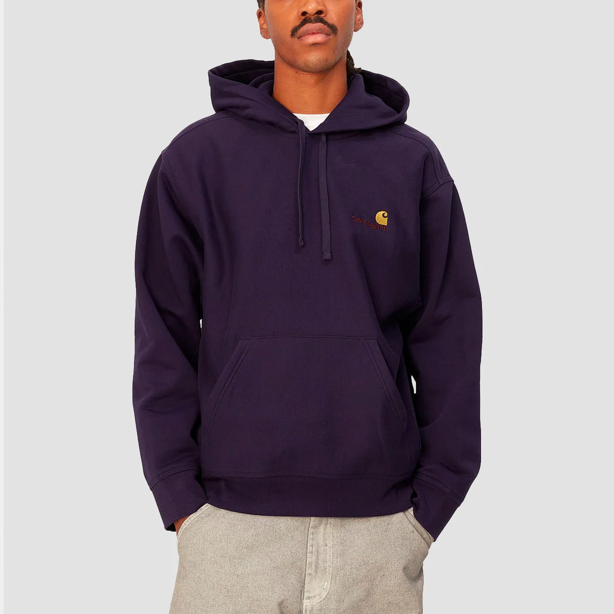 Carhartt WIP American Script Pullover Hoodie Cassis