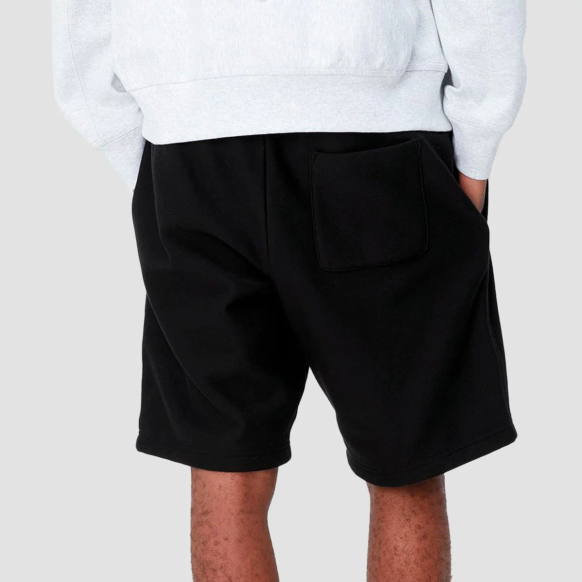 Carhartt WIP American Script Sweat Shorts Black - Image 3