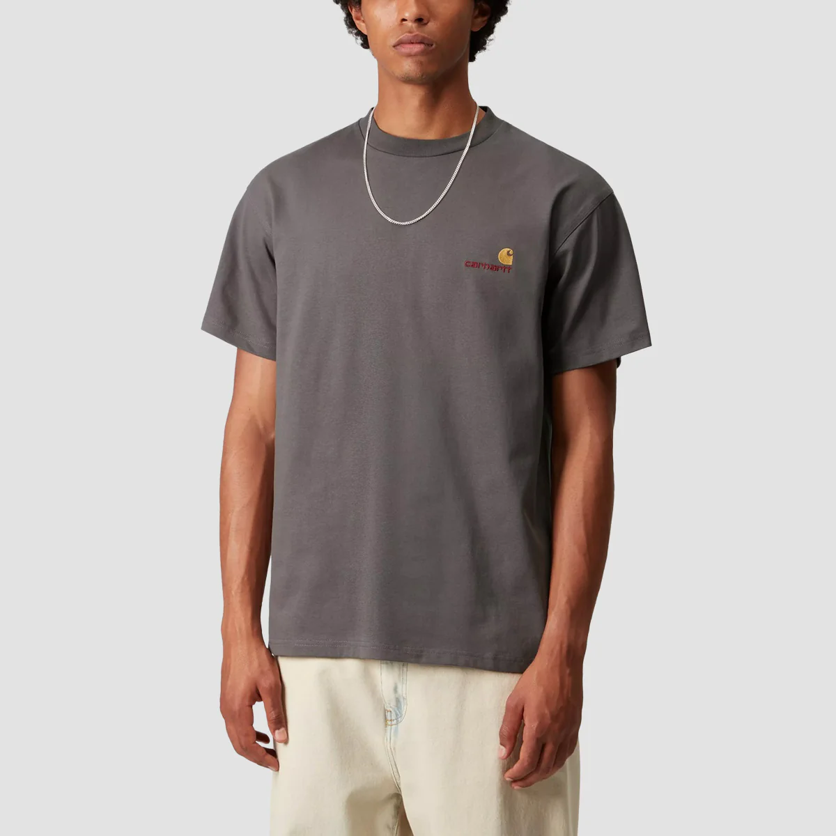 Carhartt WIP American Script T-Shirt Porphyry