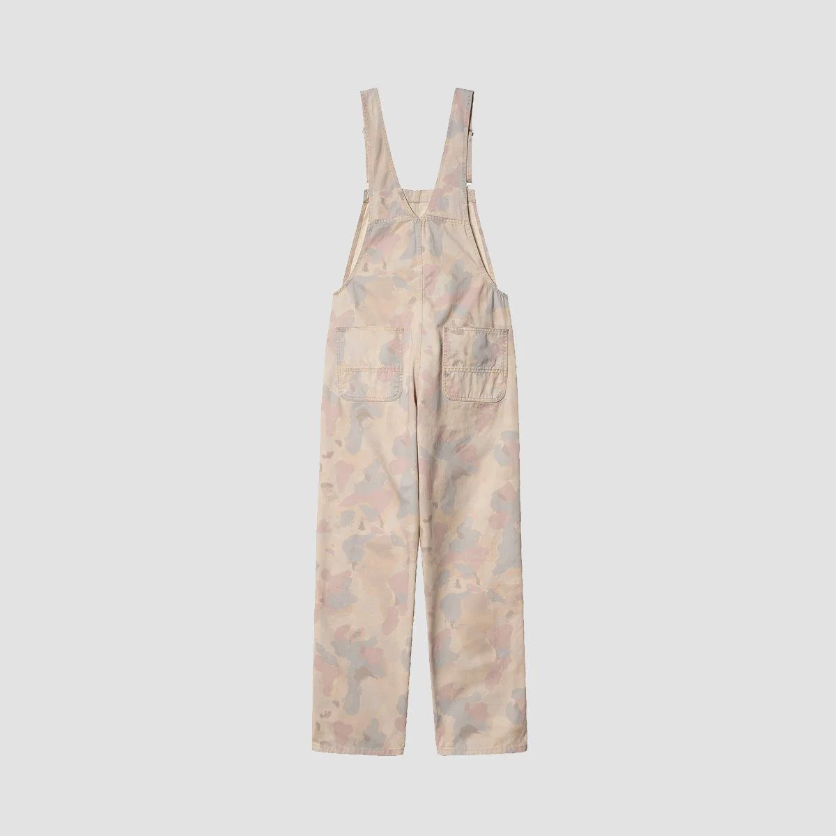 Carhartt WIP Bib Overall Straight Camo Tide/Pale Quartz Stone Washed - Womens - Image 2
