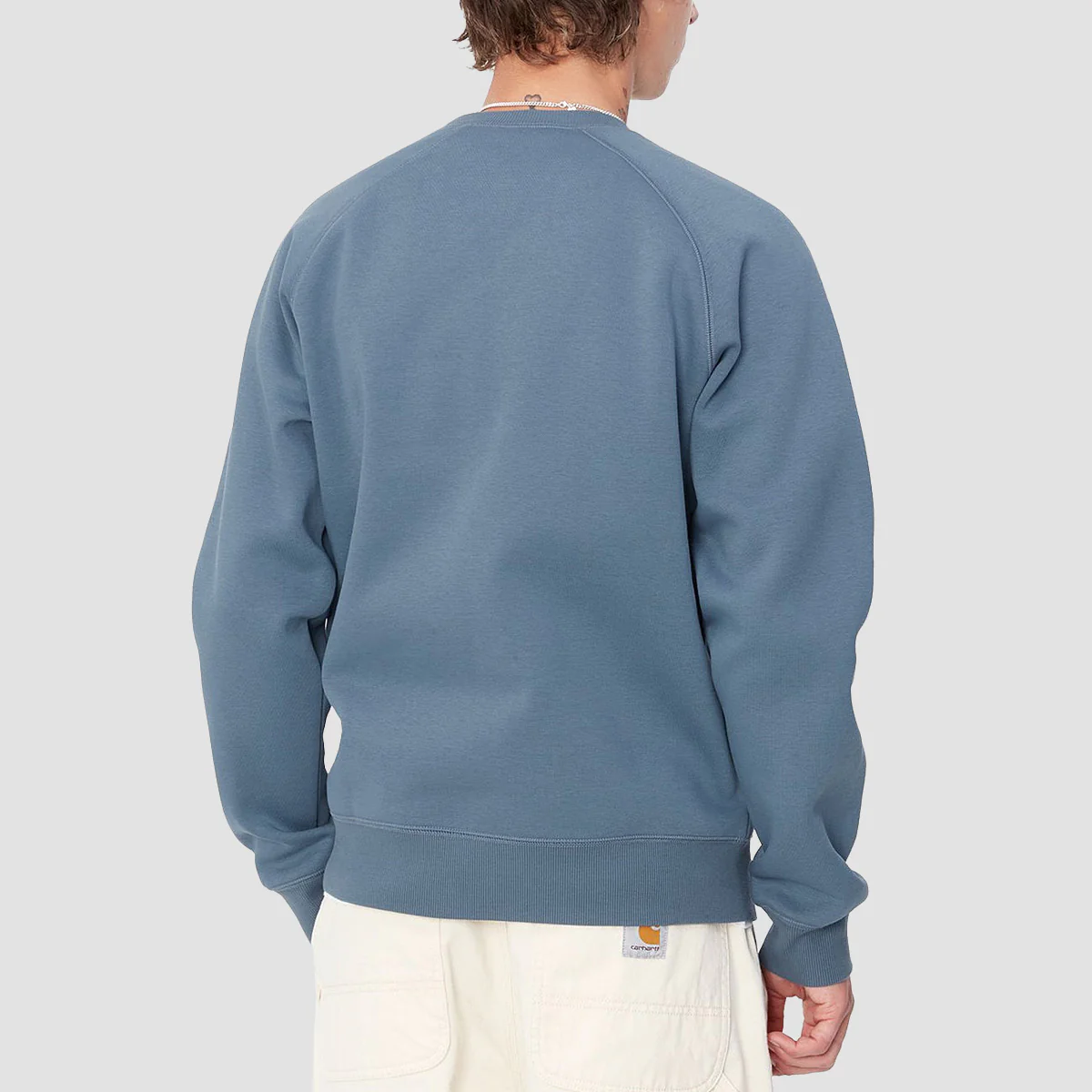 Carhartt WIP Chase Crew Sweatshirt Positano/Gold - Image 2
