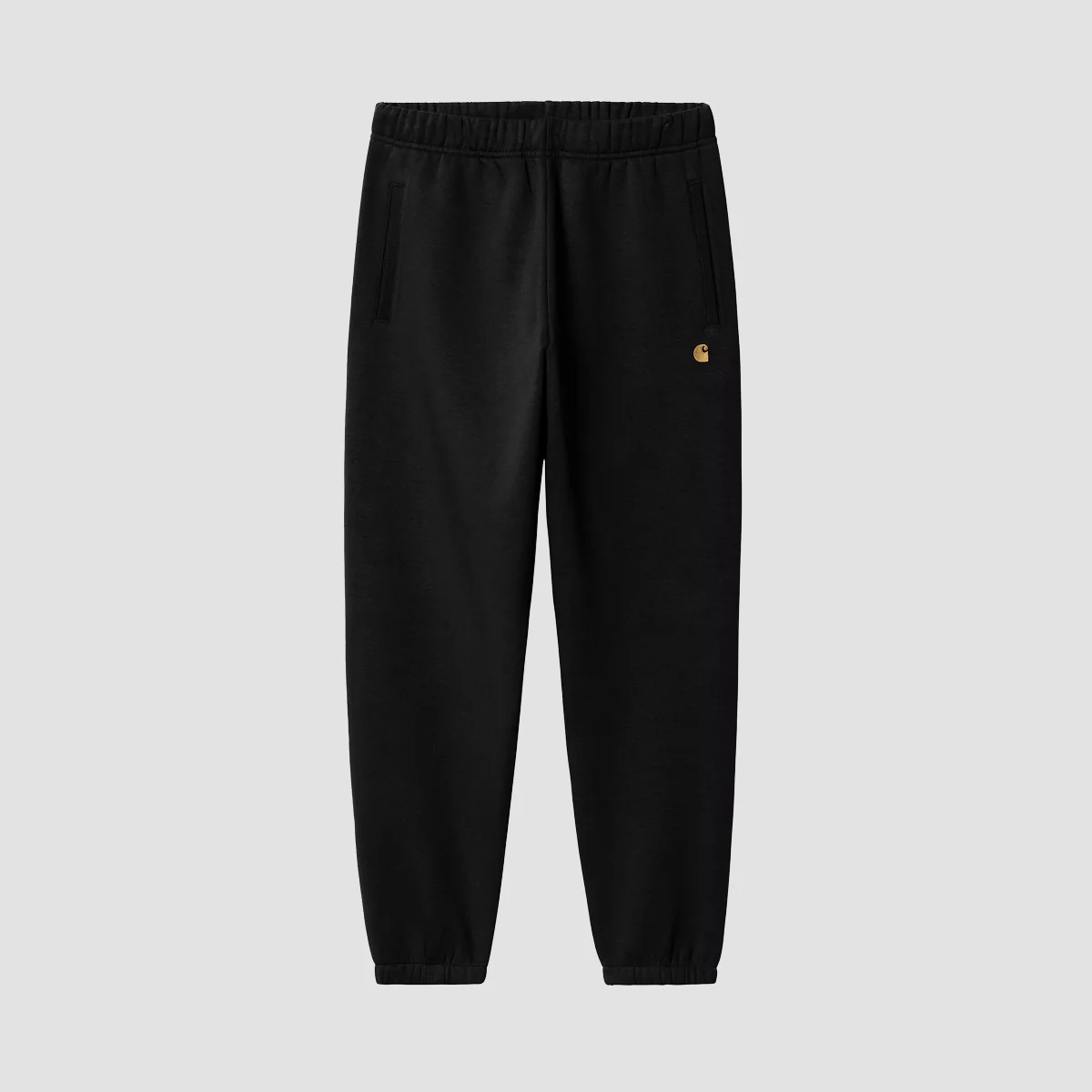 Carhartt WIP Chase Sweatpants Black/Gold - Image 2