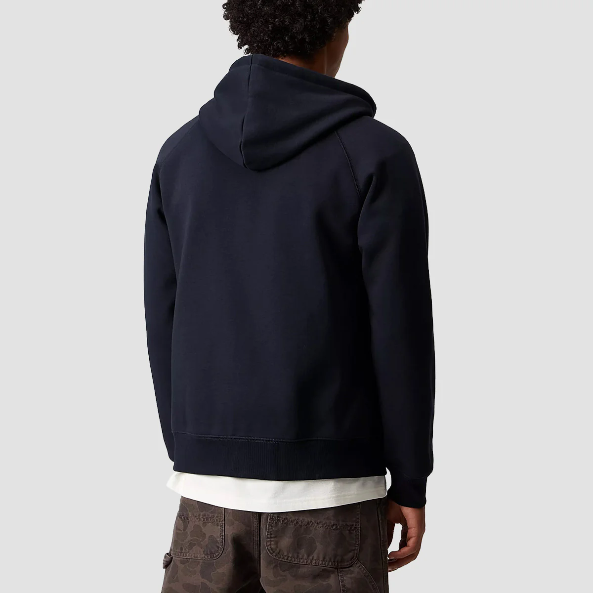 Carhartt WIP Chase Zip Hoodie Dark Navy/Gold - Image 2