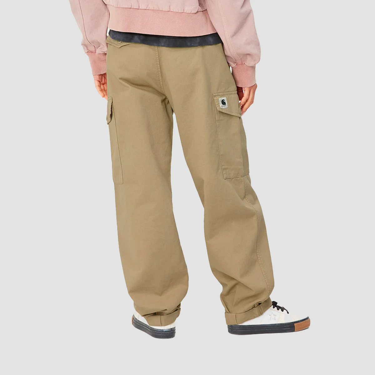 Carhartt WIP Collins Pants Ammonite Garment Dyed - Womens - Image 3