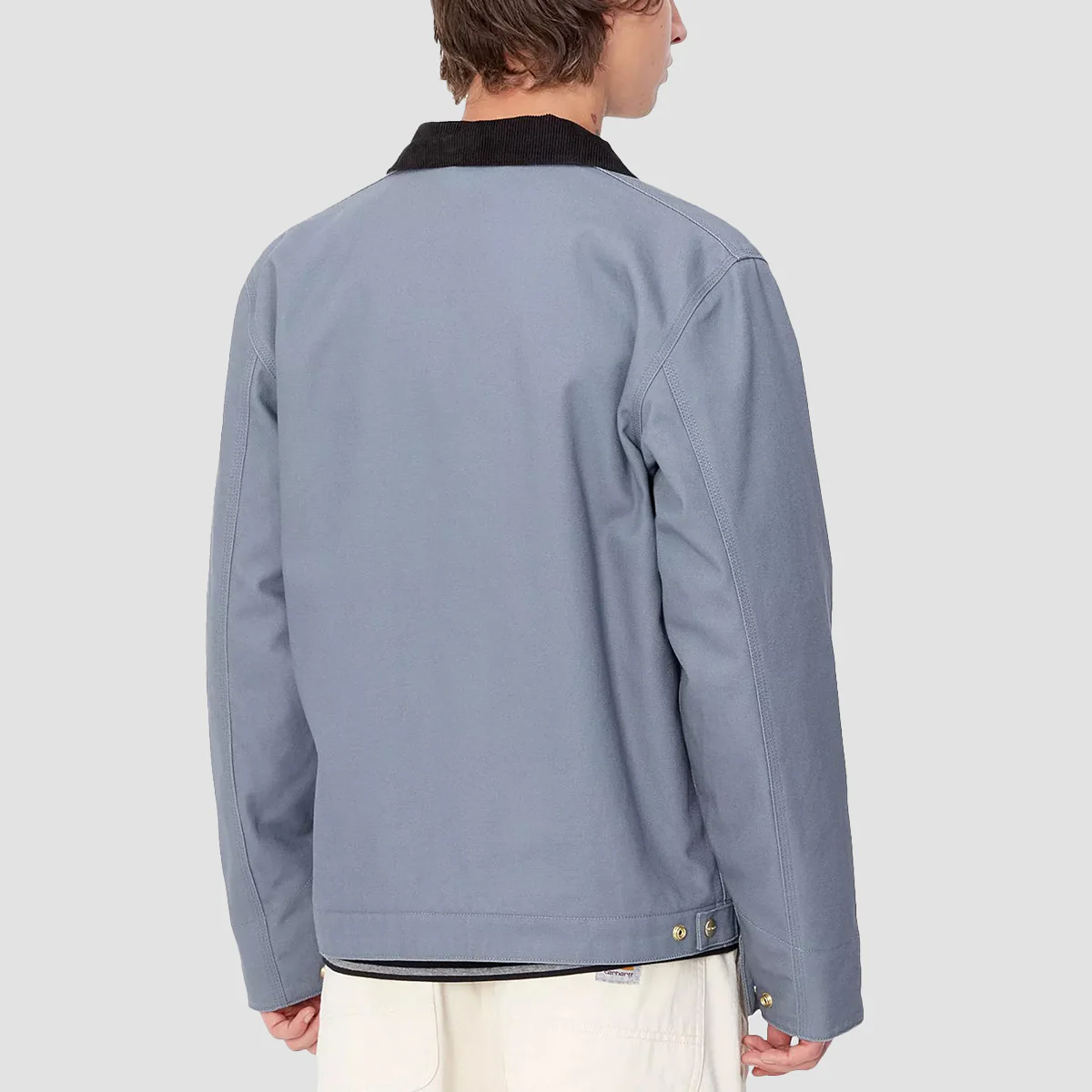 Carhartt WIP Detroit Jacket Dove Grey/Black Rigid - Image 3