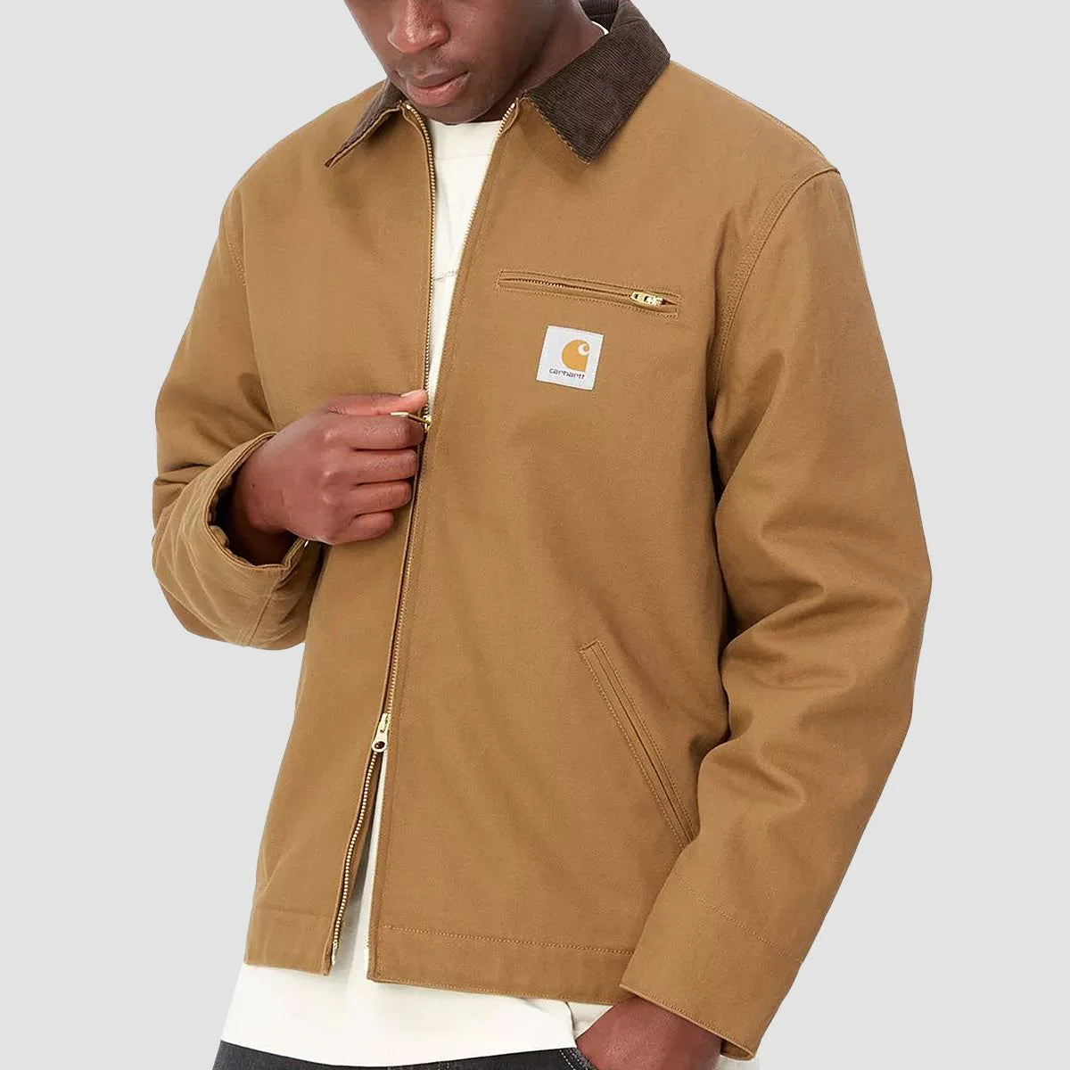 Carhartt WIP Detroit Jacket Hamilton Brown/Tobacco Rigid - Image 2