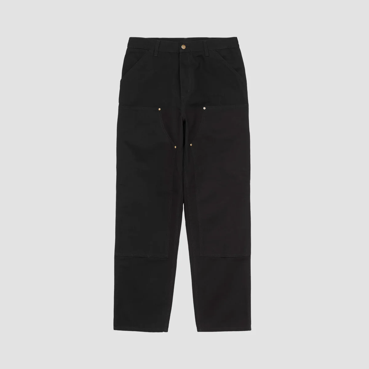 Carhartt WIP Double Knee Pants Black Rinsed - Image 4