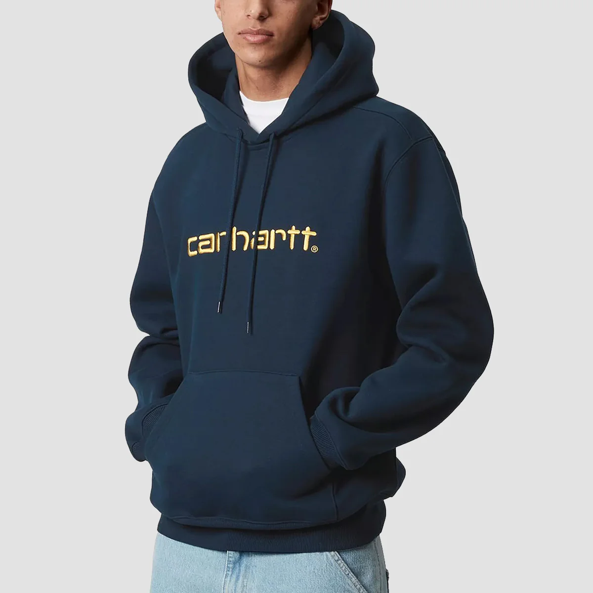 Carhartt WIP Hooded Pullover Hoodie Ink/Air Yellow