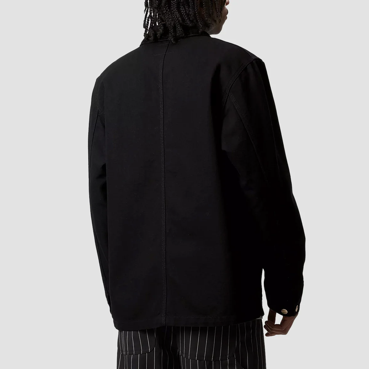 Carhartt WIP Michigan Coat Black/Black Rinsed - Image 2
