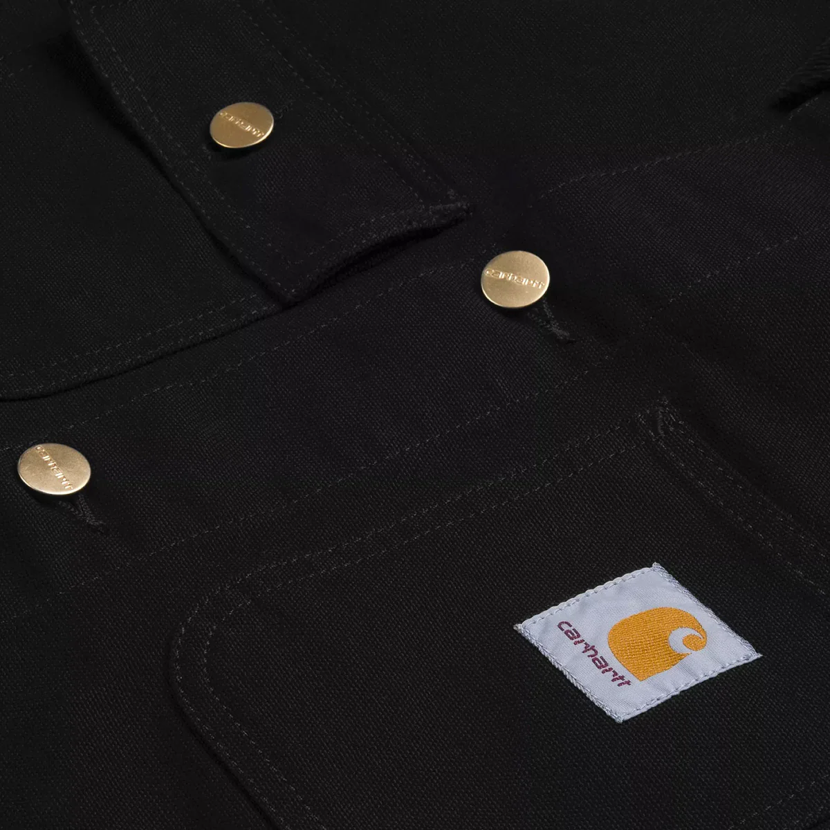 Carhartt WIP Michigan Coat Black/Black Rinsed - Image 3
