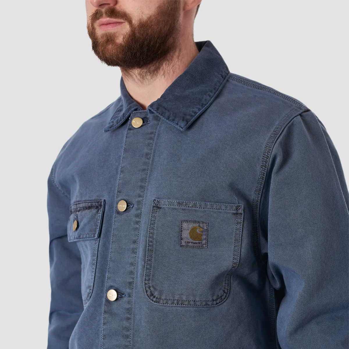 Carhartt WIP Michigan Coat Storm Blue/Storm Blue Faded - Image 3
