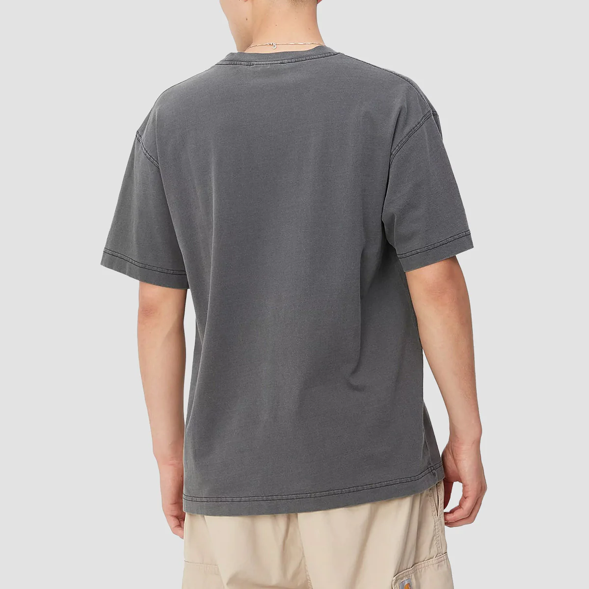 Carhartt WIP Nelson T-Shirt Black Garment Dyed - Image 2