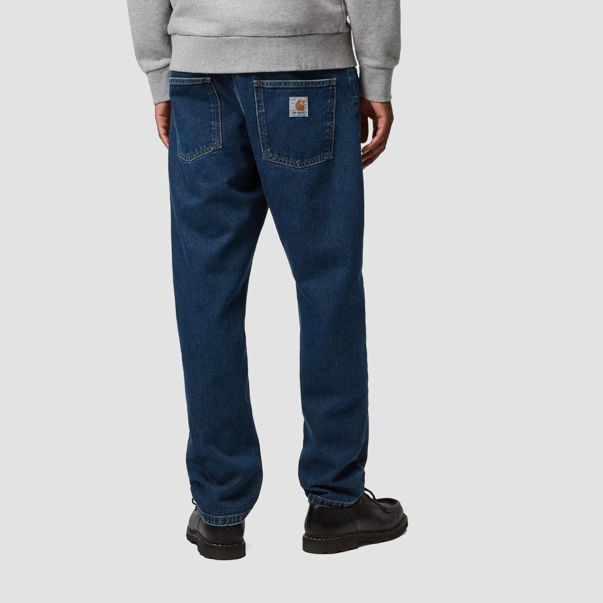 Carhartt WIP Newel Relaxed Tapered Jeans Blue Stone Washed - Image 2