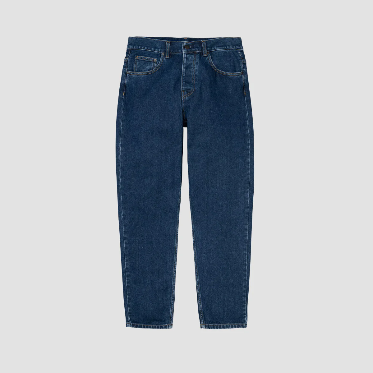 Carhartt WIP Newel Relaxed Tapered Jeans Blue Stone Washed - Image 3