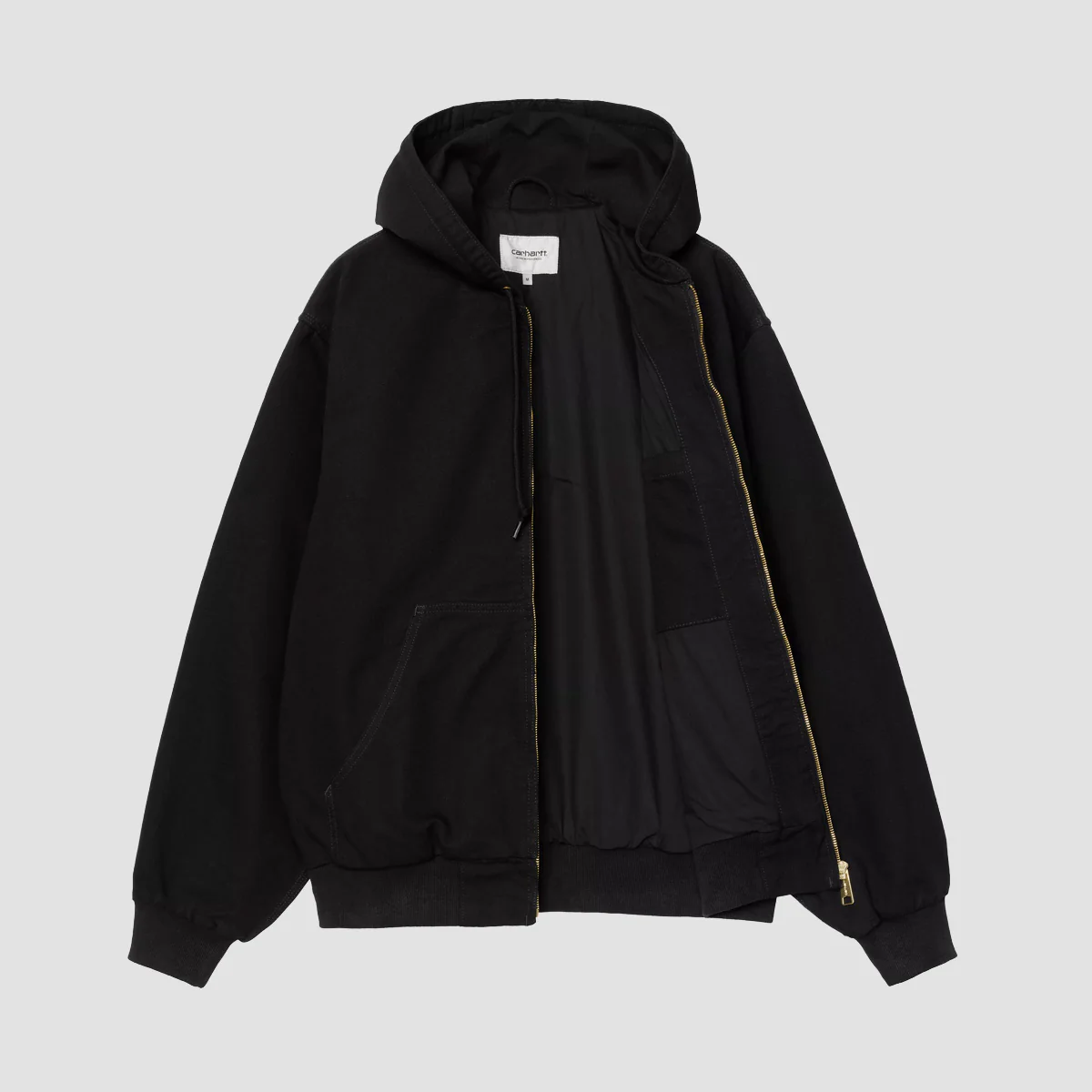 Carhartt WIP OG Active Jacket Black Rinsed Canvas - Image 4