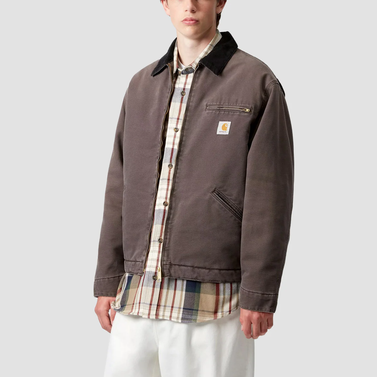 Carhartt WIP OG Detroit Jacket Tobacco/Black Stone Canvas