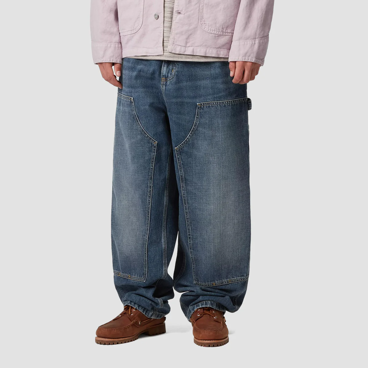 Carhartt WIP OG Double Knee Loose Fit Jeans Blue Dark Used Wash