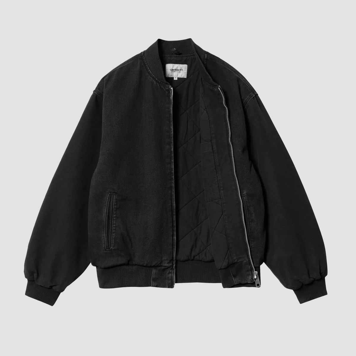 Carhartt WIP Paxon Bomber Black/Black Stone Washed - Image 3