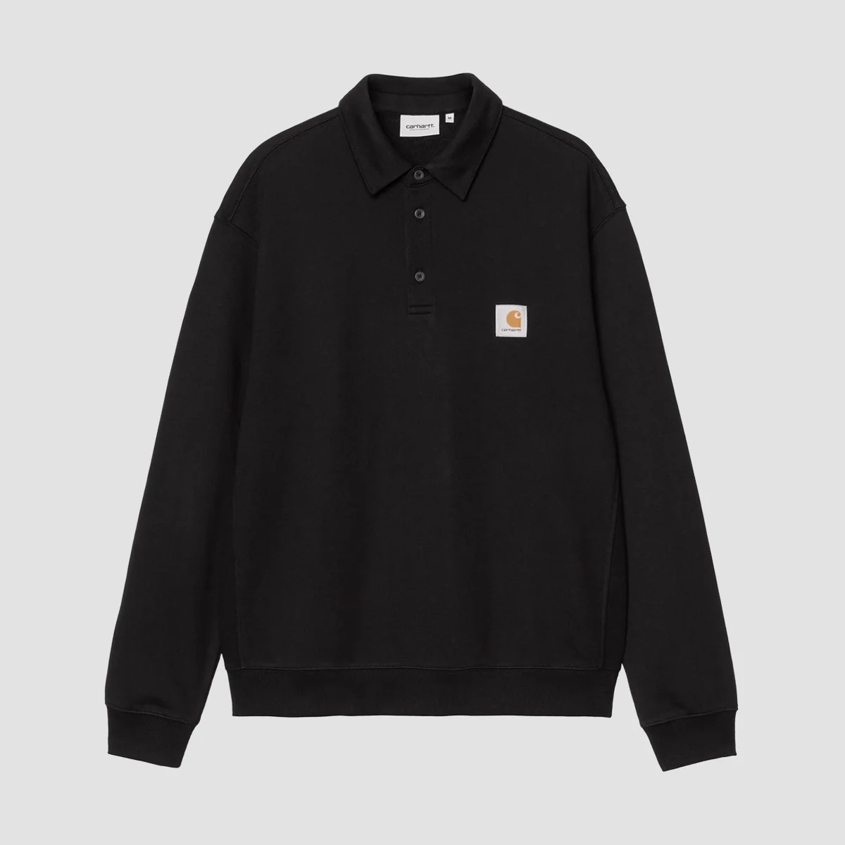 Carhartt WIP Polo Crew Sweatshirt Black