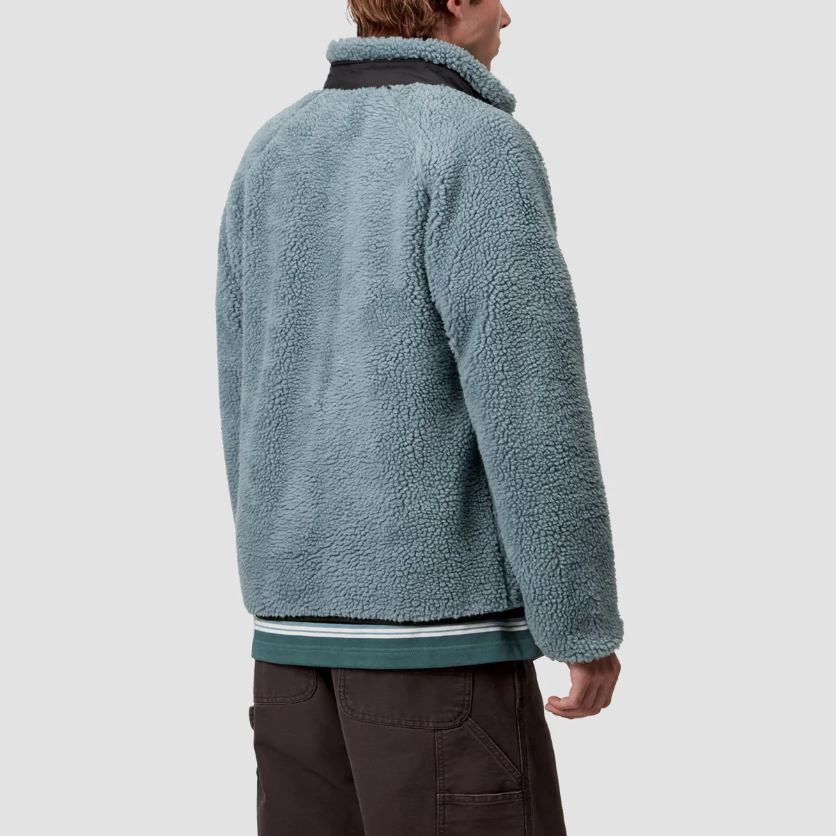 Carhartt WIP Prentis Liner Fleece Jacket Citadel/Black - Image 2