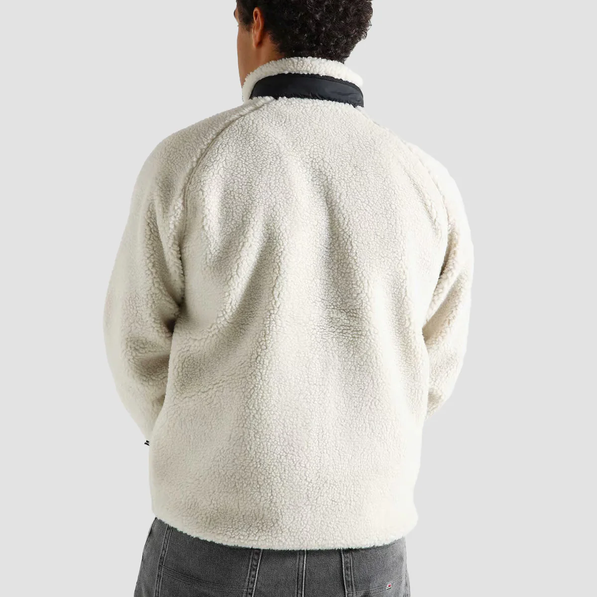 Carhartt WIP Prentis Liner Fleece Jacket Moonbeam/Black - Image 2