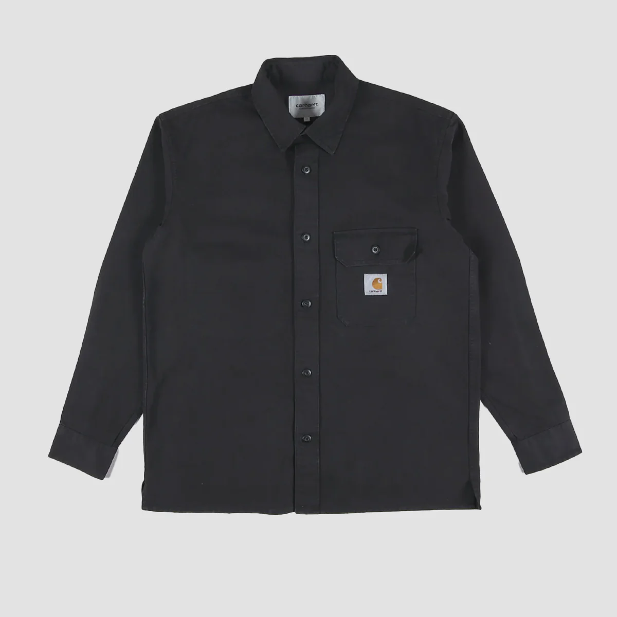 Carhartt WIP Reno Longsleeve Shirt Jac Black Garment Dyed