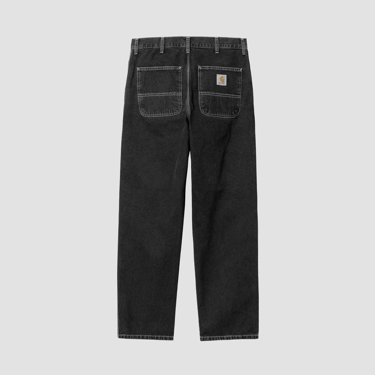 Carhartt WIP Simple Relaxed Fit Jeans Black Stone Washed - Image 3