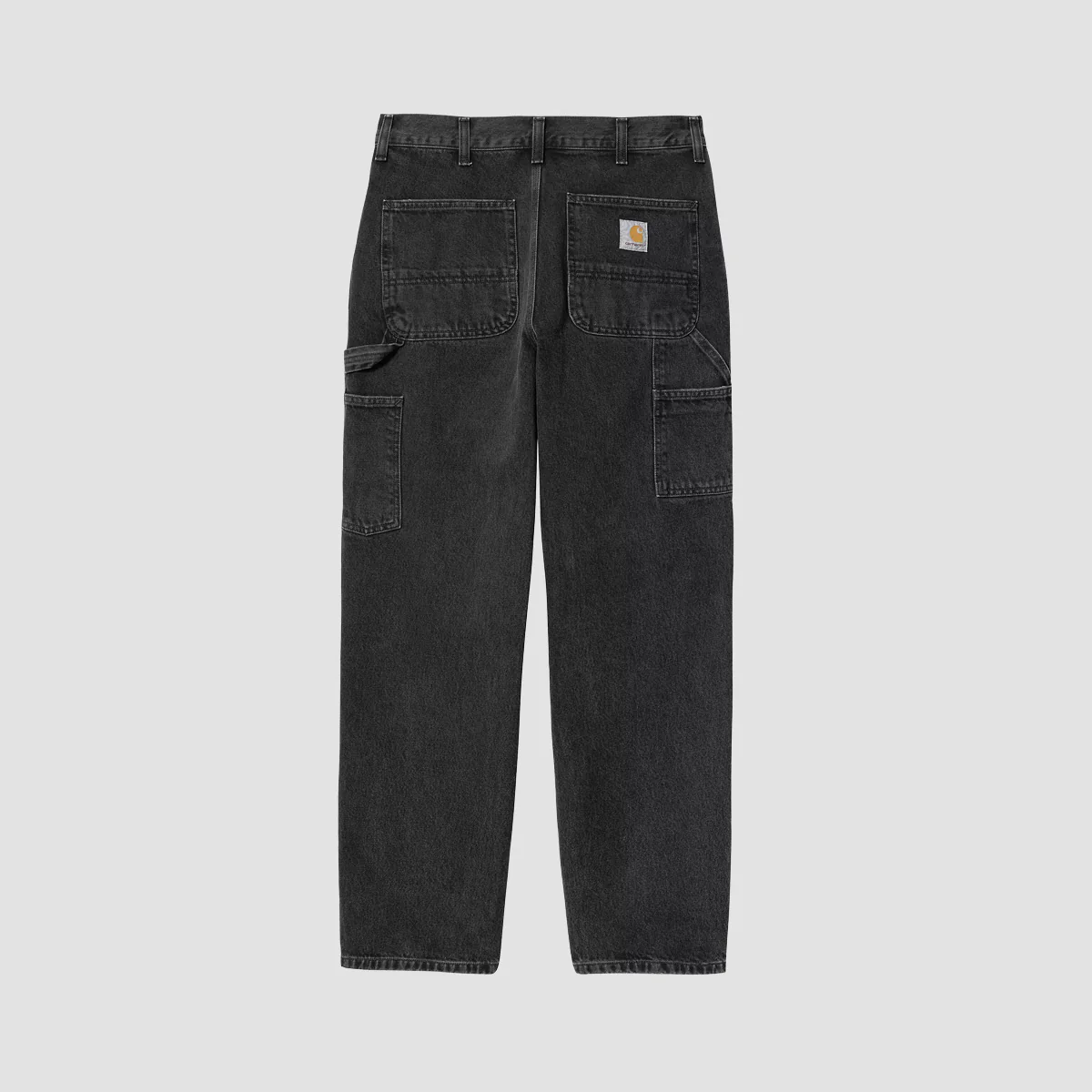 Carhartt WIP Single Knee Relaxed Fit Jeans Black Stone Washed - Image 3